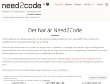 Tablet Screenshot of need2code.se